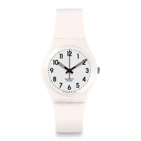 Orologio Swatch Original Gent  JUST WHITE SOFT SO28W107-S14 | De Wrachien Gioielli