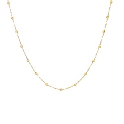COLLANA IN ORO GIALLO CON PALLINE