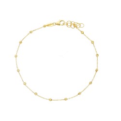 BRACCIALE IN ORO GIALLO CON PALLINE
