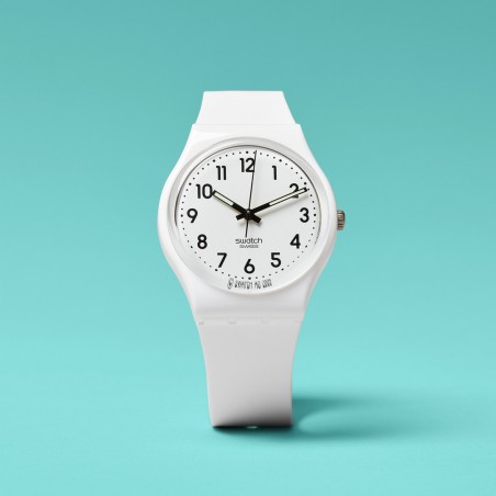 Orologio Swatch Original Gent  JUST WHITE SOFT SO28W107-S14 | De Wrachien Gioielli