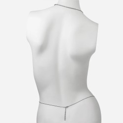 Body Necklace Maria e Luisa in argento intagliato | De Wrachien Gioielli