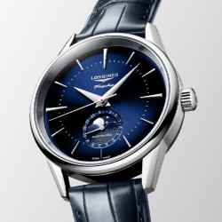 Orologio Longines FLAGSHIP HERITAGE MOONPHASE L4.815.4.92.2 | De Wrachien Gioielli