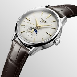 Orologio Longines FLAGSHIP HERITAGE MOONPHASE L4.815.4.78.22 | De Wrachien Gioielli