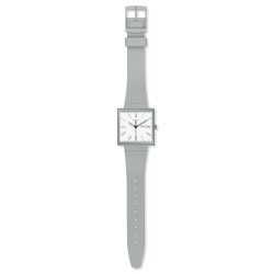 Orologio Swatch Original Square WHAT IF…GRAY? SO34M700 | De Wrachien Gioielli