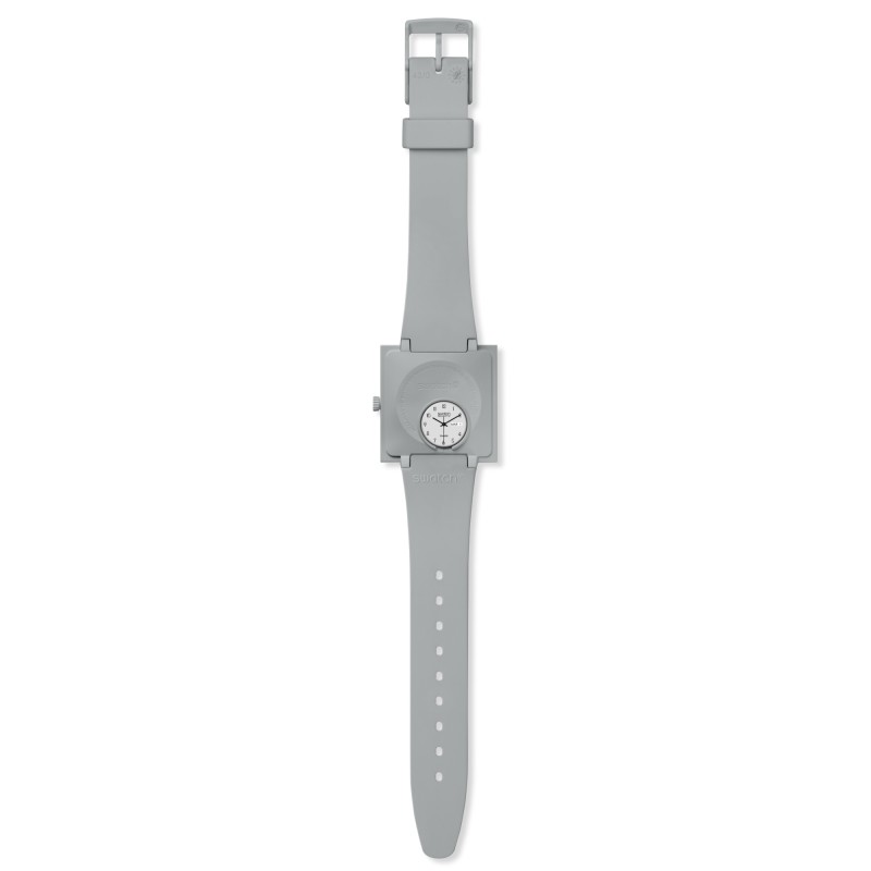 Orologio Swatch Original Square WHAT IF…GRAY? SO34M700 | De Wrachien Gioielli