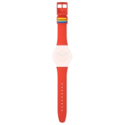 Cinturino Swatch New Gent PROUDLY RED ASO29R705 | De Wrachien Gioielli