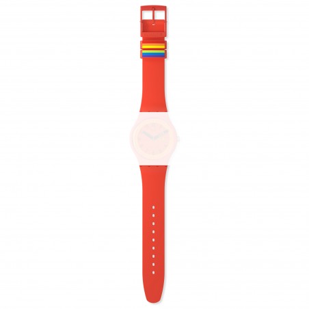 Cinturino Swatch New Gent PROUDLY RED ASO29R705 | De Wrachien Gioielli