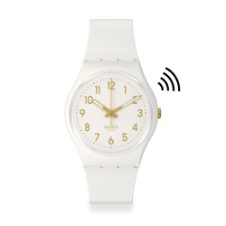 Orologio Swatch WHITE BISHOP PAY! SO28W111-6000 | De Wrachien Gioielli