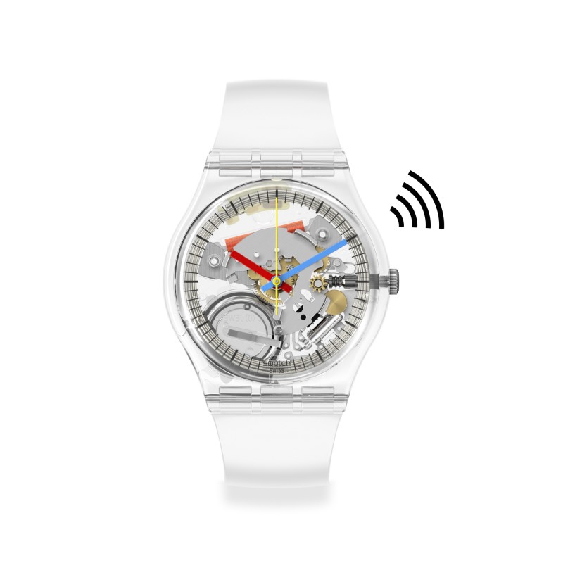 Orologio Swatch Original Gent CLEARLY GENT PAY! SO28K109-5300 | De Wrachien Gioielli