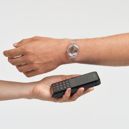 Orologio Swatch Original Gent CLEARLY GENT PAY! SO28K109-5300 | De Wrachien Gioielli