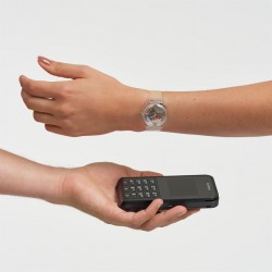 Orologio Swatch Original Gent CLEARLY GENT PAY! SO28K109-5300 | De Wrachien Gioielli