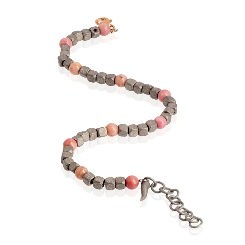 Bracciale in titanio MANO J CUBY MINBRT10RODCUP | De Wrachien Gioielli