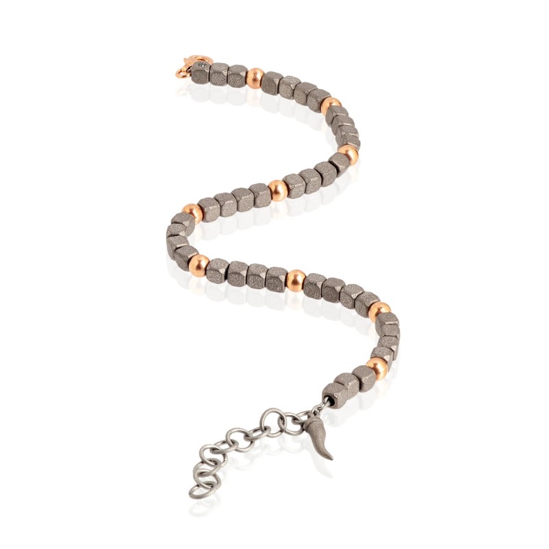 Bracciale in titanio Mano J CUBY MINBRT9SFRGCUP | De Wrachien Gioielli