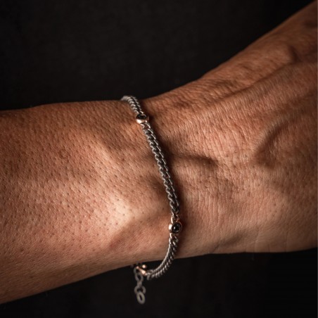 Bracciale in titanio Mano J GROUMETTE MINBRT3PLRG3PT | De Wrachien Gioielli