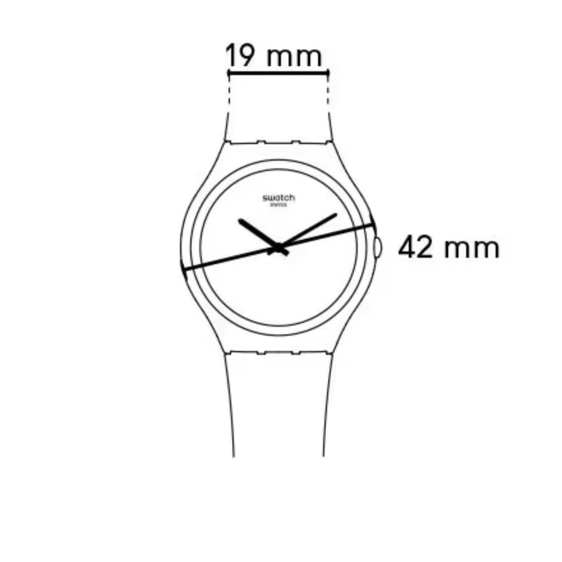 Cinturino Originale Swatch SKINEARTH ASS07S103 | De Wrachien Gioielli