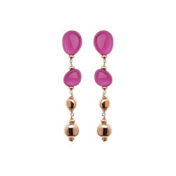 Orecchin in argento Rosso Prezioso RIVER MISSISSIPI| De Wrachien Gioielli