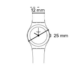 LADY BLACK LEATHER STRAP XL (CINTURINO)