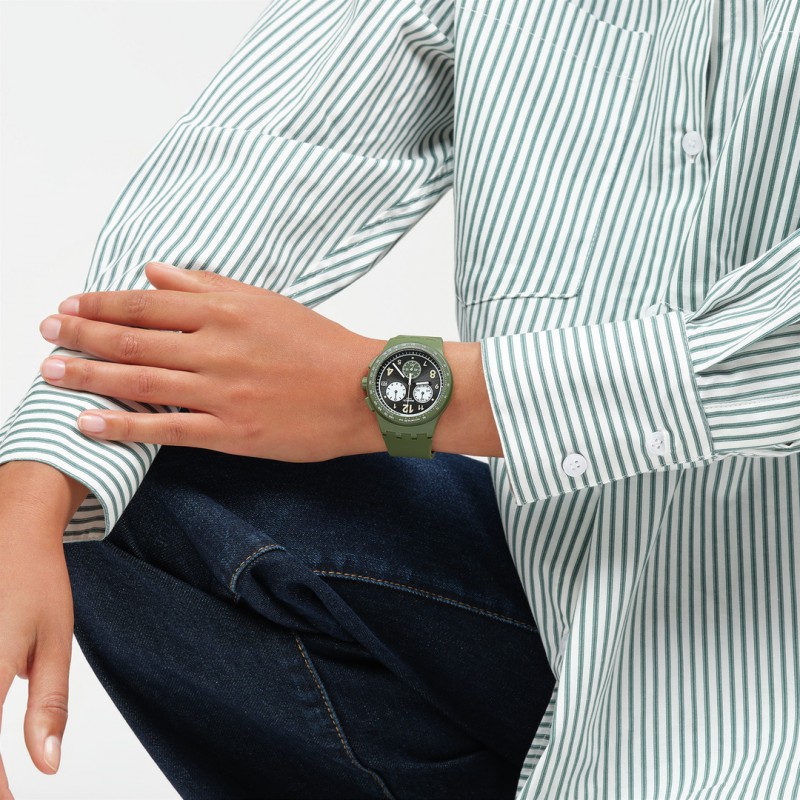 Orologio Swatch NOTHING BASIC ABOUT GREEN SUSG406 | De Wrachien Gioielli