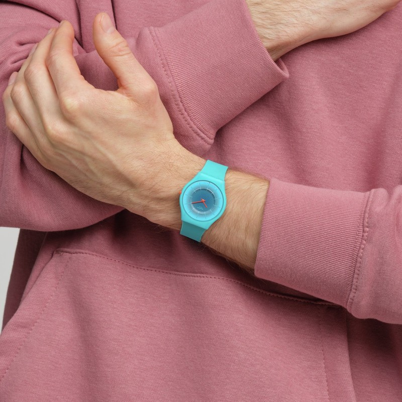 Orologio Swatch Skin RADIANTLY TEAL SS08N114 | De Wrachien Gioielli