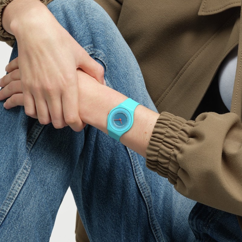 Orologio Swatch Skin RADIANTLY TEAL SS08N114 | De Wrachien Gioielli