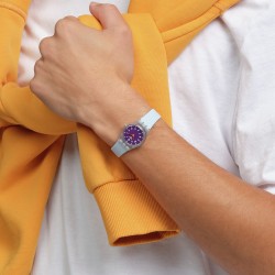 Orologio Swatch POWDER PLUM LL126 | De Wrachien Gioielli