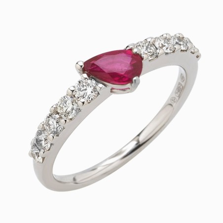 Anello Valentina Callegher in oro e diamanti | De Wrachien Gioielli