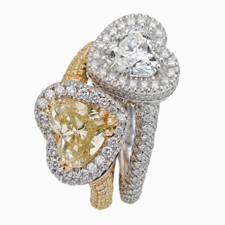 Anello Valentina Callegher in oro e diamanti | De Wrachien Gioielli