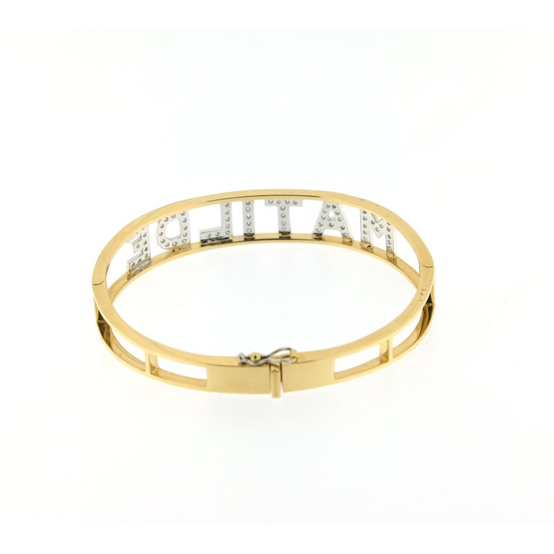 Bracciale Crivelli in oro e diamanti | De Wrachien Gioielli