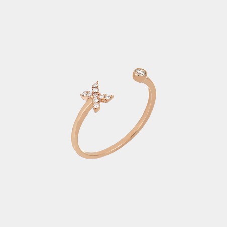 Anello Crivelli in oro e diamanti | De Wrachien Gioielli