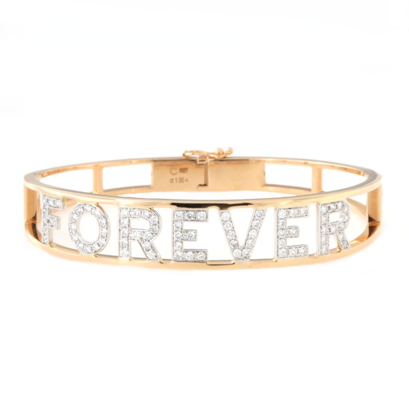 Bracciale Crivelli in oro e diamanti | De Wrachien Gioielli