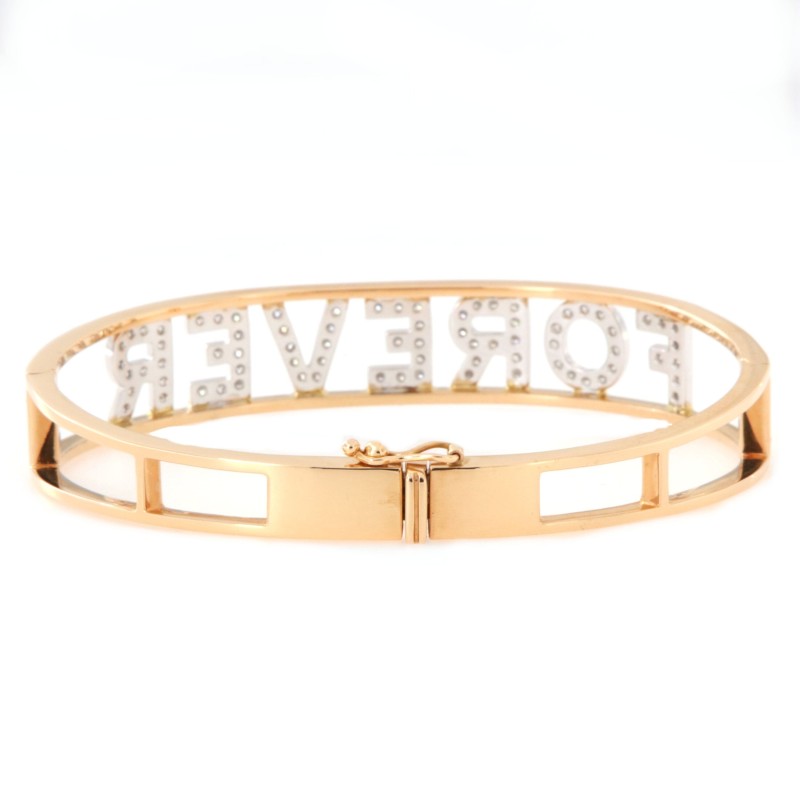 Bracciale Crivelli in oro e diamanti | De Wrachien Gioielli