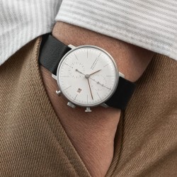 Orologio Junghans Max Bill Bauhaus Chronoscope 27/4303.02 | De Wrachien Gioielli