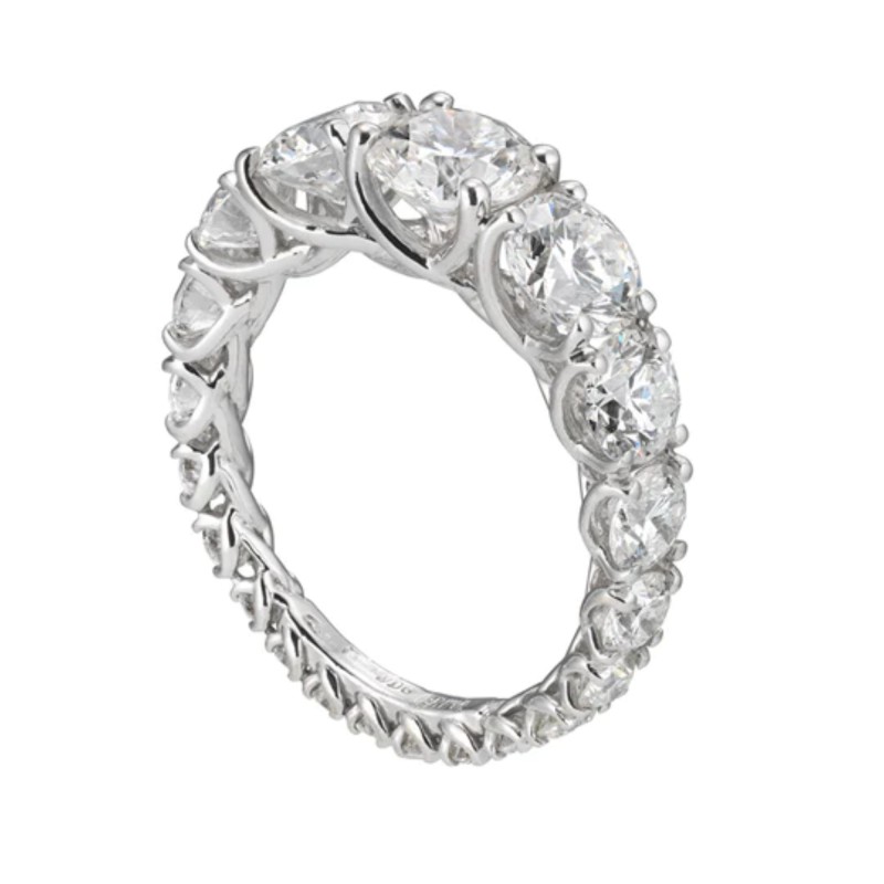 Anello Eternity GOLAY in oro e diamanti | De Wrachien Gioielli