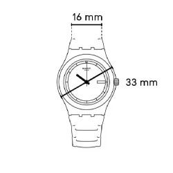 Cinturino Originale Swatch BLACK FAN AYLS442| De Wrachien Gioielli