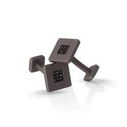 Gemelli Mano J in titanio e diamanti | De Wrachien Gioielli