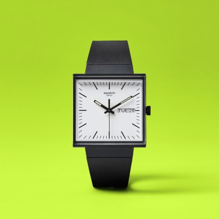 Orologio Swatch WHAT IF…BLACK?  SO34B700 | De Wrachien Gioielli