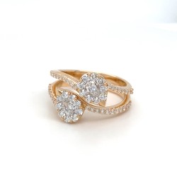 Anello Valentina Callegher in oro e diamanti | De Wrachien Gioielli