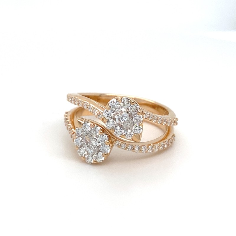 Anello Valentina Callegher in oro e diamanti | De Wrachien Gioielli