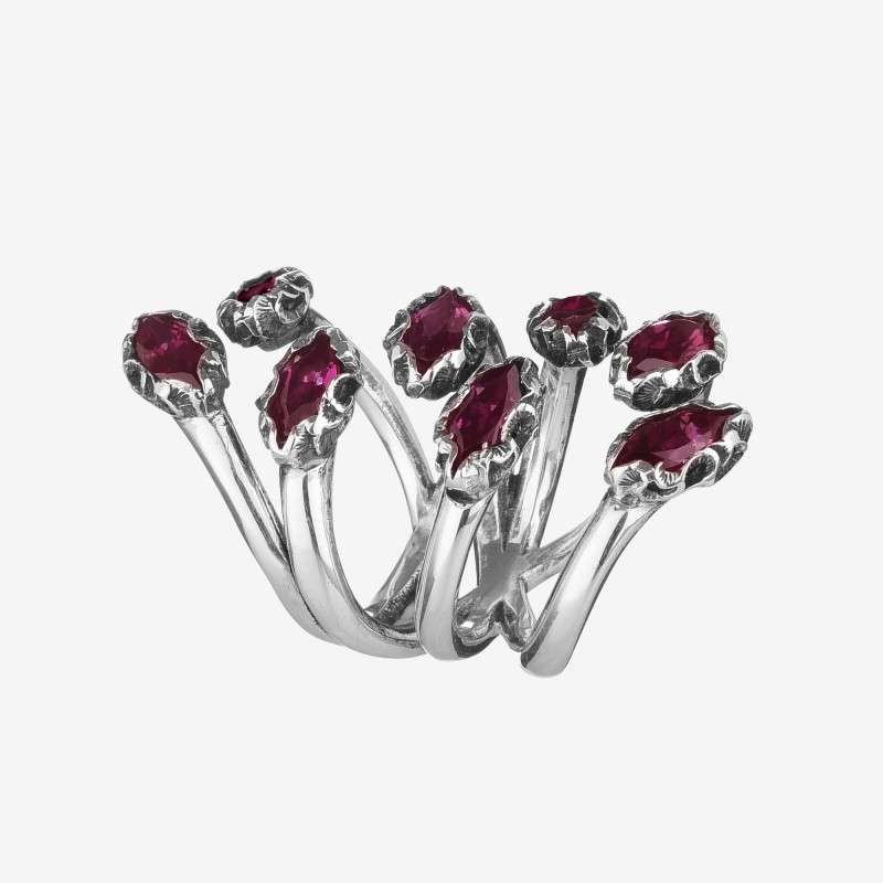 Anello Maria e Luisa in argento | De Wrachien Gioielli