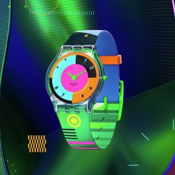 Orologio Swatch Skin SWATCH NEON HOT RACER SS08K119 | De Wrachien Gioielli