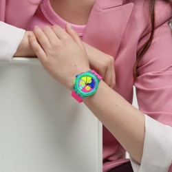 Orologio Swatch Chrono Plastic SWATCH NEON FLASH ARROW SUSG408 | De Wrachien Gioielli