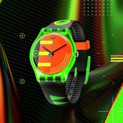 Orologio Swatch New Gent SWATCH NEON RIDER SO29G106| De Wrachien Gioielli