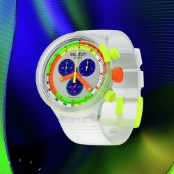 Orologio Swatch Big Bold Chrono SWATCH NEON JELLY SB02K100-STD| De Wrachien Gioielli