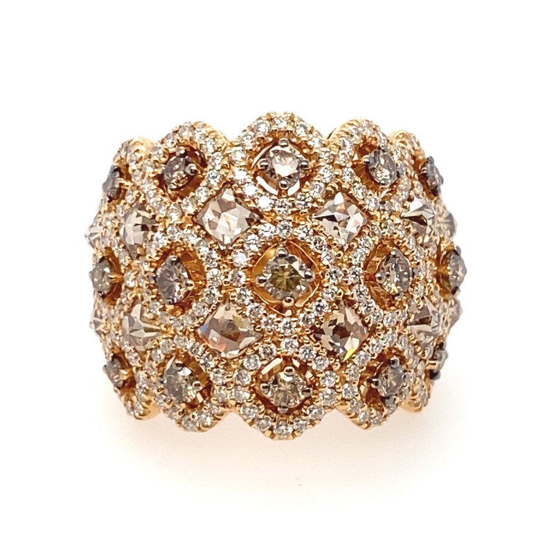 Anello in oro con diamanti | De Wrachien Gioielli