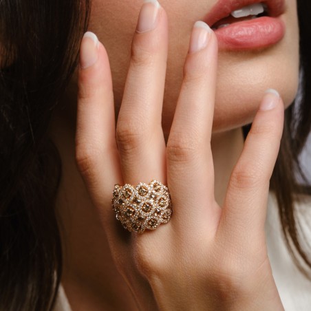 Anello in oro con diamanti | De Wrachien Gioielli