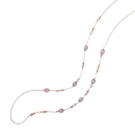 Collana in argento e legno d'ulivo ROSSO PREZIOSO | De Wrachien Gioielli