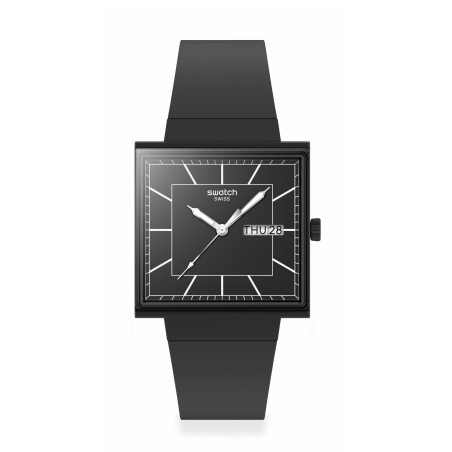 Orologio Swatch WHAT IF…BLACKAGAIN? SO34B701 | De Wrachien Gioielli