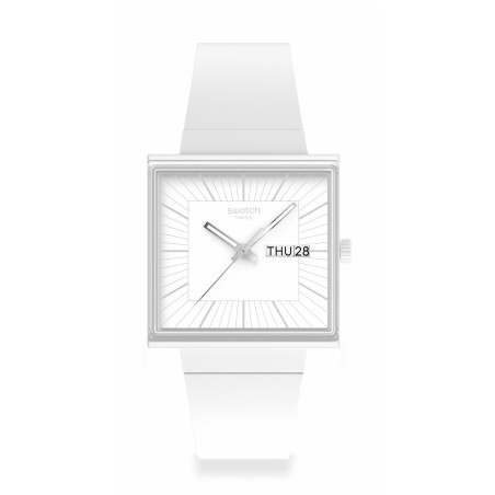 Orologio Swatch WHAT IF…ALLWHITE? SO34W700 | De Wrachien Gioielli