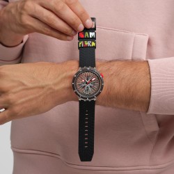 Orologio Swatch Big Bold THE PILGRIM - TREAD ON IT SB05K103 | De Wrachien Gioielli
