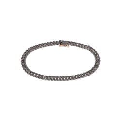 Bracciale Mano J in titanio e diamanti| De Wrachien Gioielli